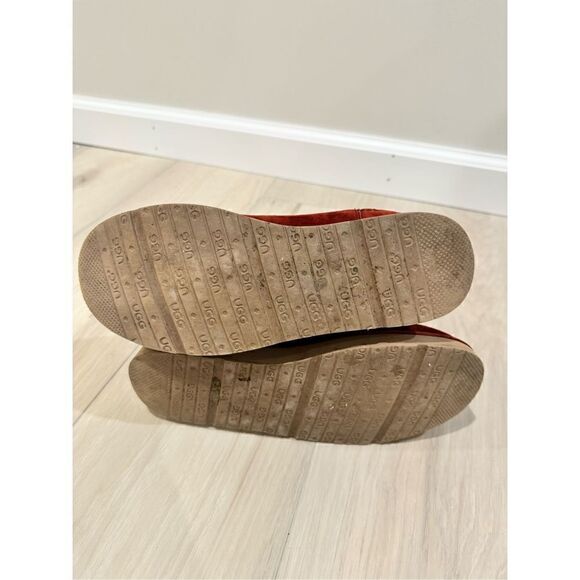 UGG COLLECTION ABREE SUEDE WOMEN SHORT BOOTS RUST US 6 - Picture 10 of 11